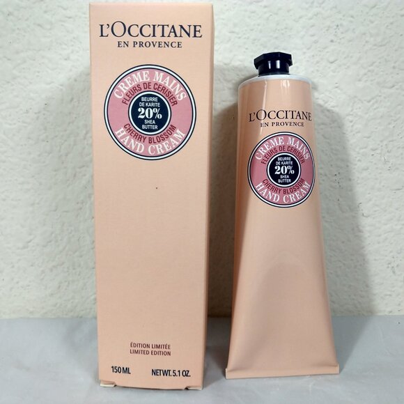 L'Occitane Limited Edition 20% Shea Cherry Blossom Hand Cream 150ML NIB - Picture 2 of 5